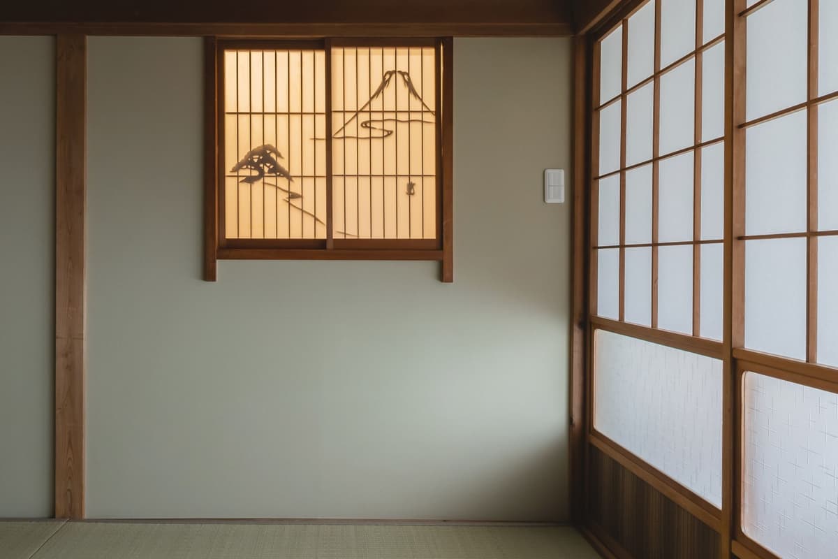 和室・富士山の組子細工